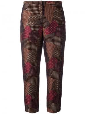 Укороченные брюки Rosetta Getty. Цвет: красный