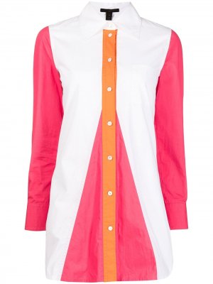 Рубашка 2010-го года в стиле колор-блок Louis Vuitton. Цвет: белый