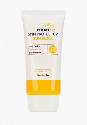 Крем солнцезащитный Pekah для лица и тела SPF 50+/PA+++, 70 мл. Цвет: белый