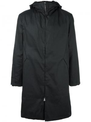 Пальто Futra с капюшоном Transit. Цвет: чёрный