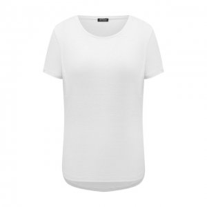 Льняная футболка Kiton. Цвет: белый