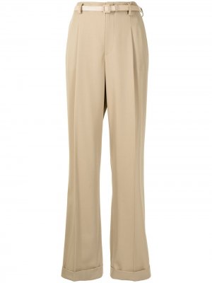 Шерстяные брюки Stamford прямого кроя Ralph Lauren Collection. Цвет: коричневый