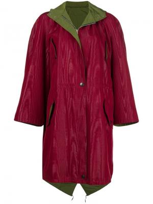 Пальто с капюшоном Jean Paul Gaultier Vintage. Цвет: красный