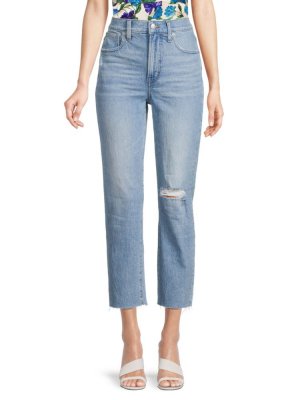 Идеальные винтажные укороченные прямые джинсы , цвет Coney Wash Blue Madewell