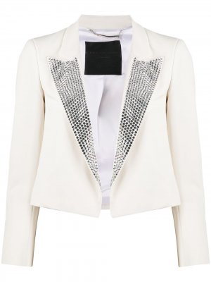 Двубортный пиджак Philipp Plein. Цвет: белый