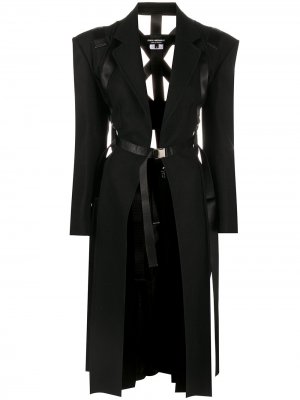 Пальто с поясом Junya Watanabe. Цвет: черный