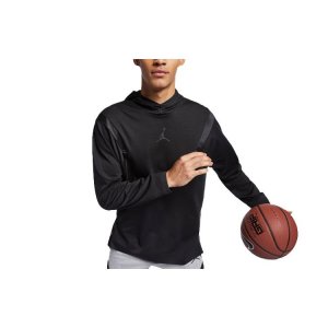 Мужской пуловер с капюшоном и принтом логотипа , черный AJ1125-010 Jordan
