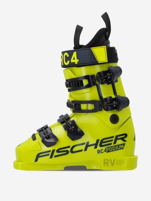 Ботинки горнолыжные детские RC4 PODIUM LT 90, Желтый Fischer. Цвет: желтый