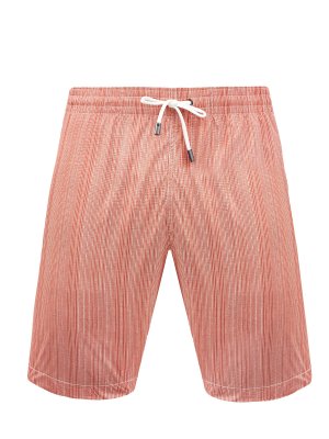 Плавательные шорты с эластичным поясом на кулиске CANALI. Цвет: оранжевый