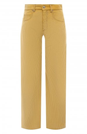Вельветовые брюки Marni. Цвет: жёлтый