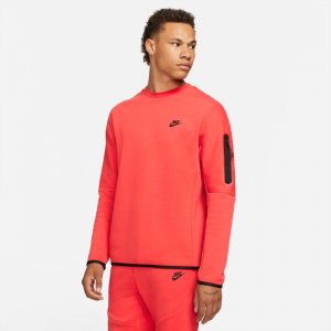 Мужской свитшот Sportswear Tech Fleece Crew Nike. Цвет: оранжевый
