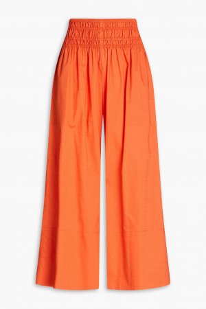 Хлопковые брюки-кюлоты со сборками , оранжевый Vince.