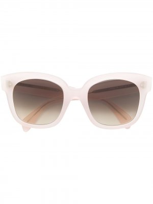 Солнцезащитные очки в квадратной оправе Celine Eyewear. Цвет: розовый