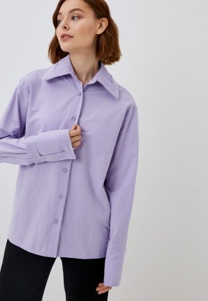 Рубашка Mulier. Цвет: фиолетовый