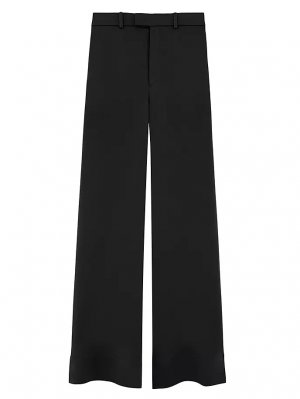 Большие брюки из креп-сатина , черный Saint Laurent