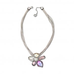 Ожерелье с подвеской Heritage, многоцветный кристалл и цветок, родиевое покрытие, 1029633 для женщин Swarovski
