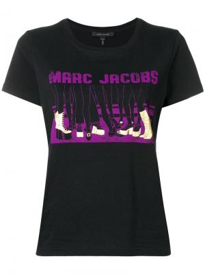 Классическая футболка с принтом Marc Jacobs. Цвет: черный