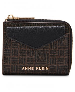Изогнутый кошелек с клапаном-конвертом , цвет Black Multi Anne Klein