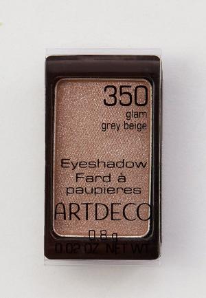 Тени для век Artdeco с блестками, 350 glam grey beige, 0.8 г. Цвет: бежевый