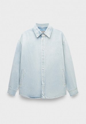Рубашка джинсовая Darkpark keanu - denim shirt ice blue. Цвет: голубой