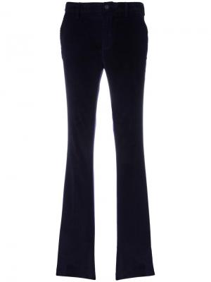 Расклешенные брюки с заниженной талией Pt01. Цвет: синий