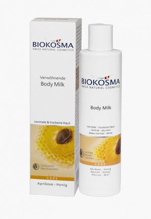 Молочко для тела Biokosma БИО АБРИКОС - МЁД, 200 мл. Цвет: прозрачный