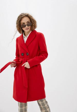 Пальто Jacqueline de Yong. Цвет: красный