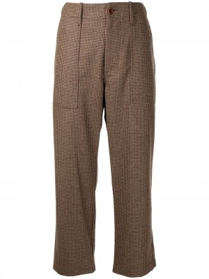 Укороченные брюки Jejia. Цвет: коричневый