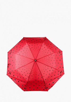 Зонт складной Flioraj. Цвет: красный