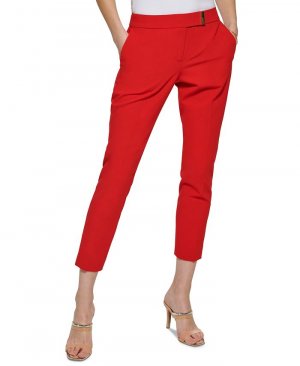 Миниатюрные брюки прямого кроя , красный DKNY