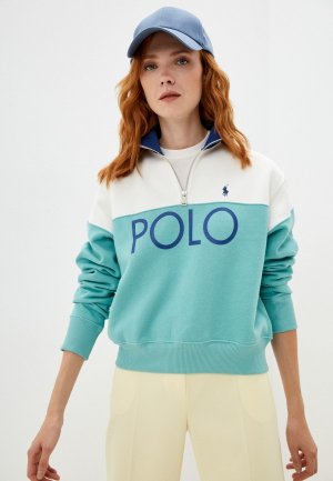 Олимпийка Polo Ralph Lauren. Цвет: бирюзовый