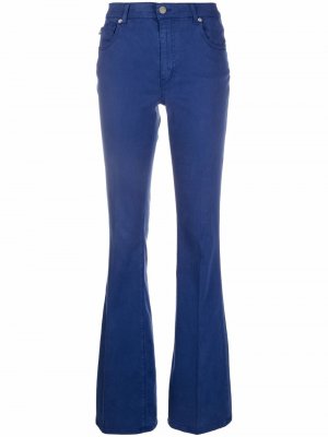 Расклешенные брюки с завышенной талией Love Moschino. Цвет: синий