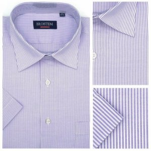 Рубашка , размер 39, фиолетовый Brostem. Цвет: фиолетовый/сиреневый
