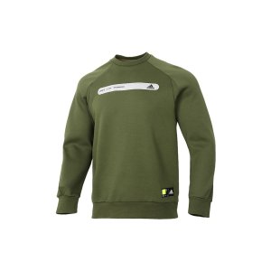 Reflective Trefoil Sweatshirt Men Green GP0997 Adidas