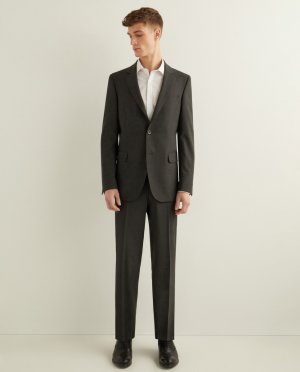 Мужские серые классические брюки, темно-серый Florentino. Цвет: серый
