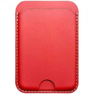 Кармашек для пластиковых карт с креплением на 3M скотч/банковских проездных пропусков кардхолдер Cardholder телефона визитница красный,Brozo brozo. Цвет: красный