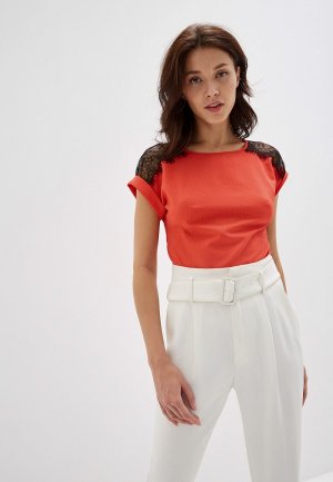 Блуза Yuna Style. Цвет: коралловый