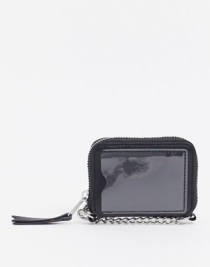 Бумажник из искусственной кожи с цепочкой -Черный ASOS DESIGN