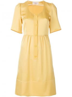 Платье на пуговицах с короткими рукавами Sonia Rykiel. Цвет: желтый
