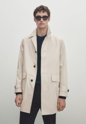 Короткое пальто , цвет beige Massimo Dutti