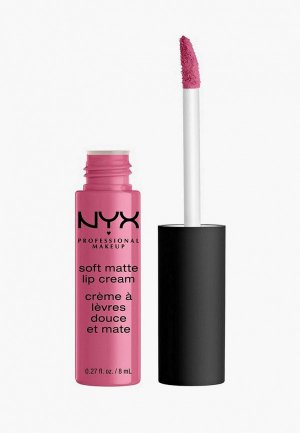 Помада Nyx Professional Makeup Soft Matte Lip Cream Матовая, оттенок 61, Montreal, 8 мл. Цвет: розовый