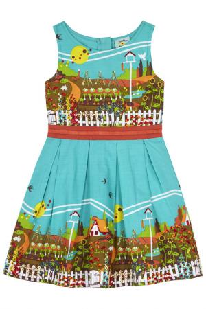 Платье Uttam kids. Цвет: мультицвет