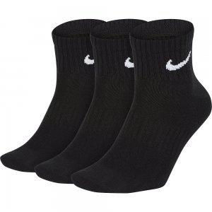Носки Everyday Lightweight Ankle 3-Pack Nike. Цвет: черный