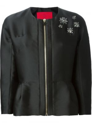 Укороченный пиджак Ambre Moncler Gamme Rouge. Цвет: чёрный