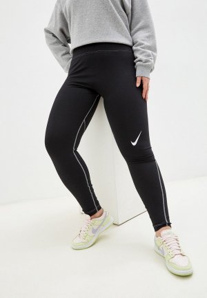 Леггинсы Nike W NSW SWSH GX HR LGGNG. Цвет: черный