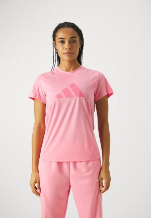 Спортивная футболка LOGO adidas Performance, цвет bliss pink/pink fusion PERFORMANCE
