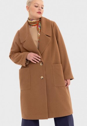 Пальто W&B. Цвет: коричневый