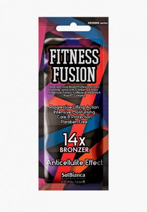 Автозагар для тела Solbianca “Fitness Fusion”14х bronzer. Цвет: прозрачный