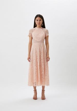 Платье ML Monique Lhuillier. Цвет: розовый