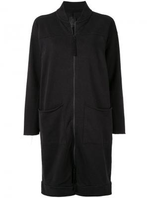 Удлиненная куртка на молнии Thom Krom. Цвет: серый